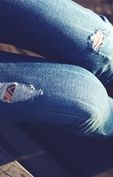 กางเกงยีนส์ขาด ปุลาย